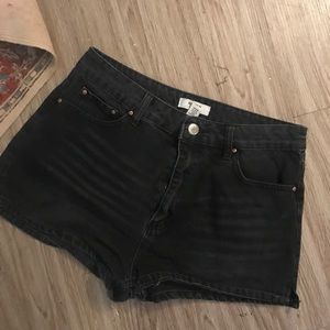 Black high waisted shorts